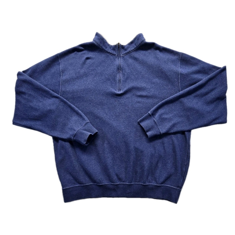 Peter Millar Sweater Mens Medium Blue Quater Zip Chicago Golf Club Pullover